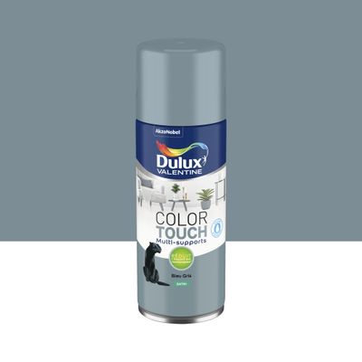 Bombe de peinture Color Touch bleu gris satin 400 mL - DULUX VALENTINE