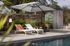 Parasol Excentre 3X3 Toile Creme Texturee PROLOISIRS
