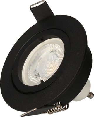 Spots LED encastrables GU10 orientables lumière blanc chaud Noir par 3 - Saphyr ARLUX