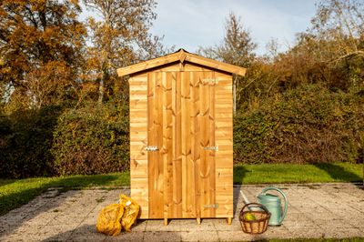 Abri de jardin en bois traité avec plancher 1,35 m², Livraison à domicile incluse - HABRITA
