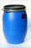 Fût alimentaire bleu avec couvercle à ouverture totale bidon de 60 litres