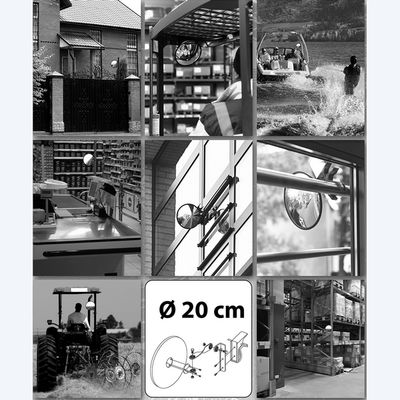 Miroir nomade convex avec pince diamètre 20 cm MOTTEZ