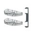 Rangement d'angle demi-lune double pour porte de 40 cm VIBO