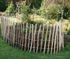 Clôture jardin bois noisetier espacement 7/9 cm - 1200 x 5000 mm