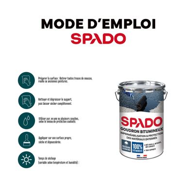 Goudron bitumineux 4l SPADO