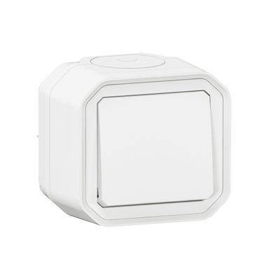 Interrupteur va-et-vient étanche IP55 en saillie Blanc - Plexo LEGRAND