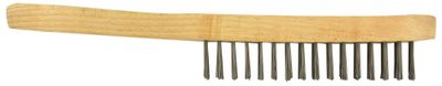 Brosse de décapage en inox avec un manche en bois - TIVOLY