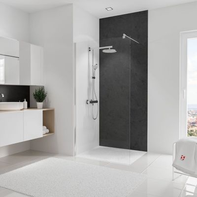 Panneau mural de douche 100x255 cm ardoise DécoDesign Softtouch - SCHULTE