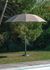 Parasol diamètre 2,70 m mât en aluminium Taupe PROLOISIRS