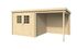 Abri de jardin en bois Sophy 4,60 m² + 4,31 m² LASITA MAJA Livraison à domicile incluse