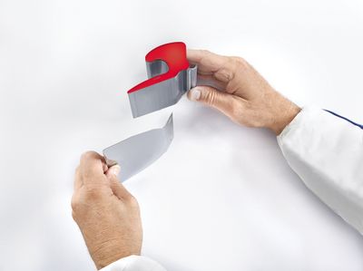 Couteau à lisser "Silver lisse" en acier 30 cm OCAI