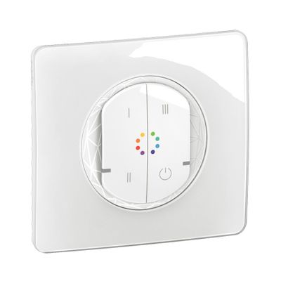 Commande connectée sans fil pour ampoule multicolore + plaque Blanc - Céliane with Netatmo LEGRAND