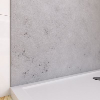 Panneau mural de douche 120x210 cm Light Grey - AURLANE