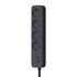 Multiprise avec interrupteur 4 prises 1,5m noir QUARX