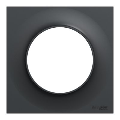 Plaque de finition 1 poste anthracite - Odace 2011 Styl SCHNEIDER ELECTRIC