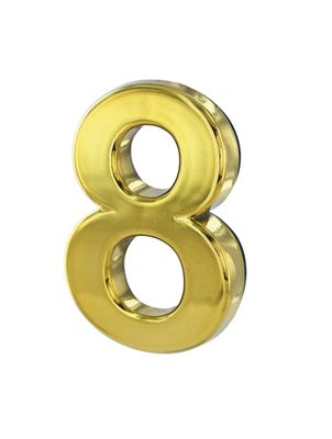 Chiffre 8 adhésif hauteur 50 mm ABS doré THIRARD