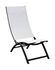 Fauteuil de jardin summer2  lounges en aluminium graphite et toile blanche PROLOISIRS Livraison à domicile incluse