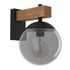 Applique extérieur E27 Bufalata bois et noir IP44 40W - EGLO