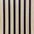 Panneau acoustique mural mdf Decowall finition chêne clair sur fond noir - 17 x 300 x 2600 mm - AJ TIMBER