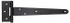 Penture anglaise 250 mm noir ALBERTS