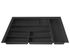 Range-couverts en plastique gris graphite mat 74 x 49 cm VOLPATO