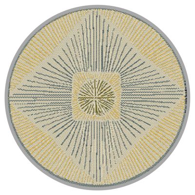 Tapis rond 150 cm Cali vert JARDILINE