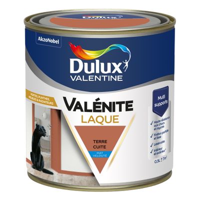 Peinture Boiseries Laque Acrylique Valénite Mat Terre Cuite  0,5 L  - DULUX VALENTINE