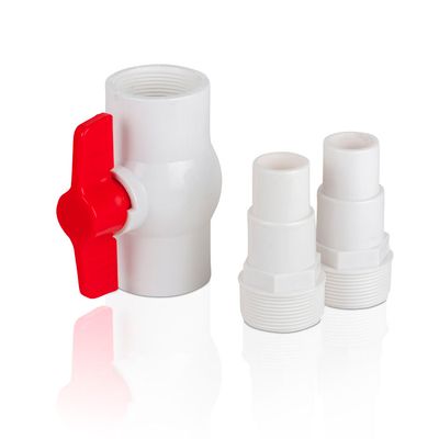 Vanne boule ouverture/fermeture pour tuyaux Ø 38/32 mm - filtration de piscine GRE