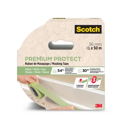Ruban de masquage PREMIUM 50m x 36 mm SCOTCH