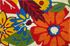 Paillasson coco blanchi décor flowers 40 x 60 cm - ID HOME