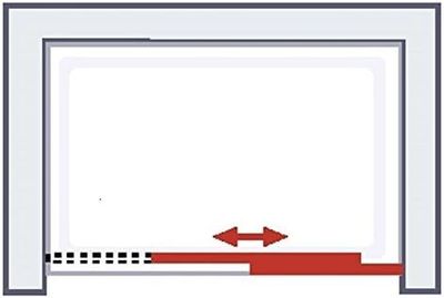 Porte de douche coulissante 160x200 cm profilé noir verre transparent 6 mm NewStyle Urban - SCHULTE