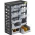 Casier de rangement 10 compartiments + 4 bacs à bec 305 x 170 x 435mm ALLIT
