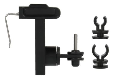 Support à clipser pour tringle de vitrage Finition Noir mat par 2  - MOBOIS