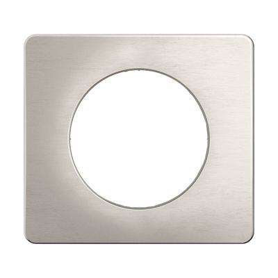 Plaque de finition 1 poste Aluminium satiné - Céliane LEGRAND