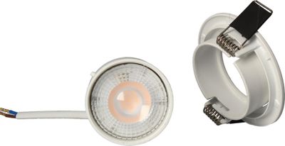 Spot LED encastrable dimmable et orientable module remplaçable Blanc - Ruby ARLUX