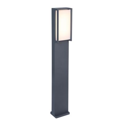 Borne extérieur LED 75cm Qubo gris IP54 1100 lumens blanc chaud - COREP