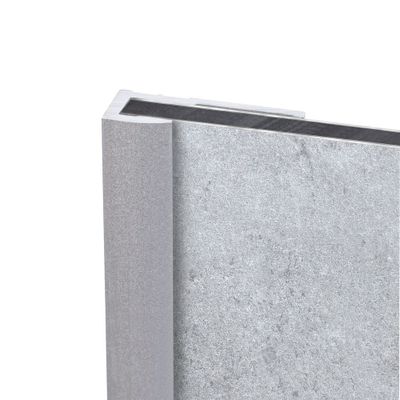 Profilé de finition alu argent pour panneaux muraux 255 cm - SCHULTE