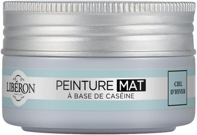 Peinture meuble bois à la caséine mat ciel d'hiver 75 ml LIBERON