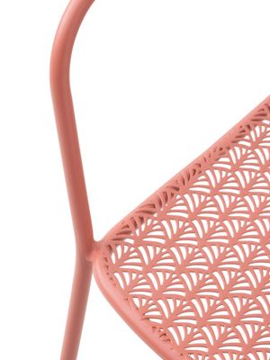 Salon de balcon PAON acier terracotta 2 places - BOCARNEA