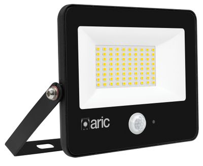 Projecteur extérieur LED détecteur de mouvements Wink 2 noir IP65 5000 lumens blanc chaud - ARIC
