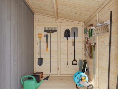 Abri de jardin bois Bois Naturel  Mia 3,6m2 Livraison à domicile incluse