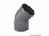 Coude PVC mâle femelle diamètre 125 mm angle 45° FITT