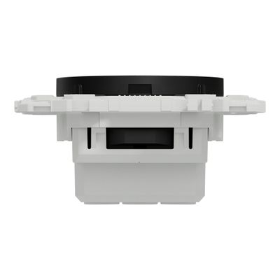 Prise affleurante 2 pôles + terre à bornes automatiques Odace 2025 noir - SCHNEIDER ELECTRIC