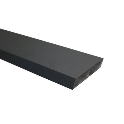 Lot 4 lames de clôture aluminium claire voie gris texturé EvoluH 21 - 21 x 145 x 2000 mm - DEBARGE