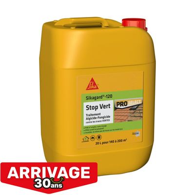 Stop vert traitement algicide-fongicide sikagard 120 20L - SIKA