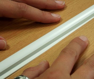 Profilé de raccord pour panneau PVC blanc épaisseur 3,5 mm 1m CQFD