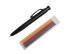 STYLO DE TRACAGE RECHARGEABLE AVEC 6 MINES NOIR/JAUNE/ROUGE