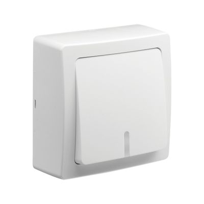 Bouton poussoir en saillie Blok avec témoin lumineux blanc - DEBFLEX