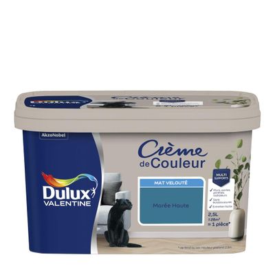 Peinture Crème De Couleur Mat Marée Haute 2,5 L - DULUX VALENTINE