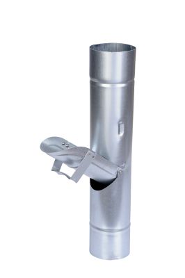 Récupérateur d'eau galva pour descente diamètre 80 mm - EDILIANS